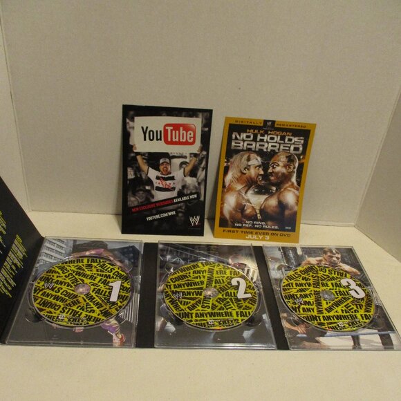 WWE WWF Falls Count Anywhere Wrestling Steve Austin 3 disc DVD Set - Picture 3 of 6